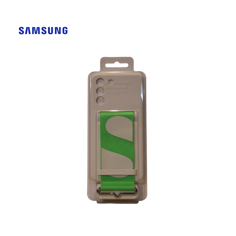 Samsung S21 FE Silicon Cover with strap Navy