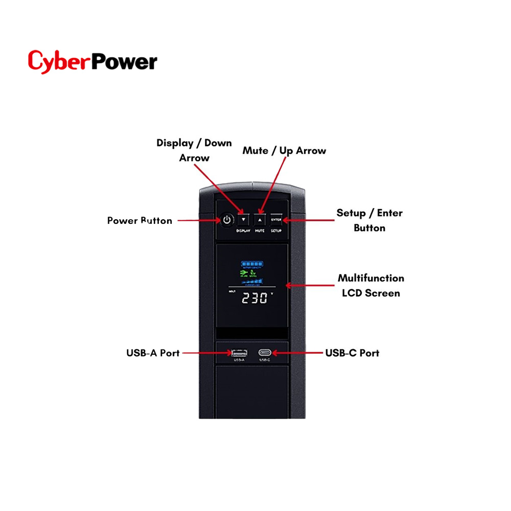 CyberPower CP1350EPFCLCD 1350VA UPS - Image 6